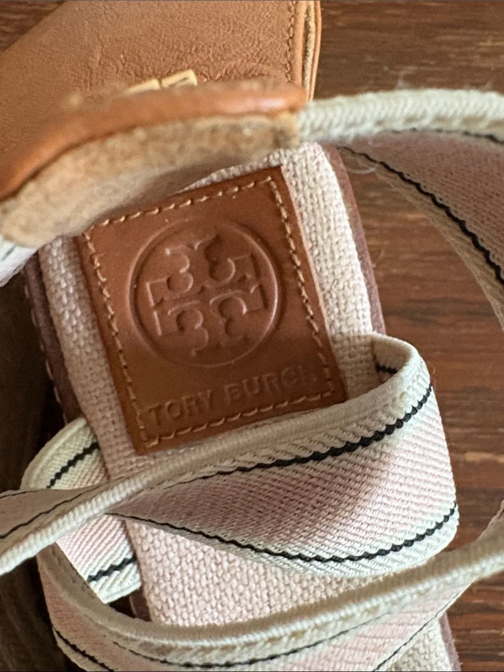 TORY BURCH Frieda Espadrille Platform Sandals Size 7